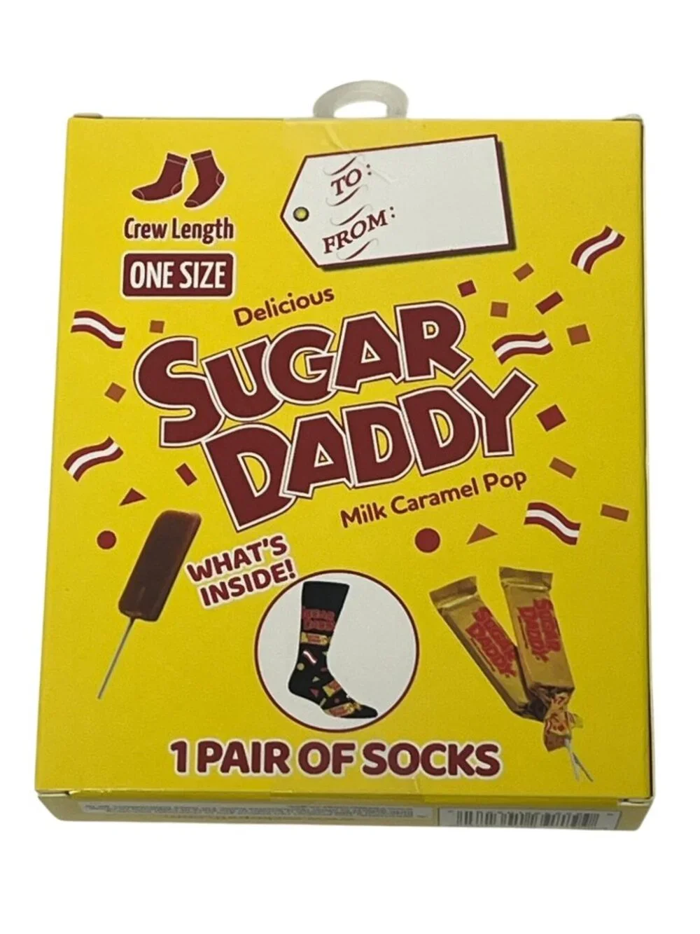 Sugar Daddy Candy Crew Socks Boxed Gift Novelty One Size NWT